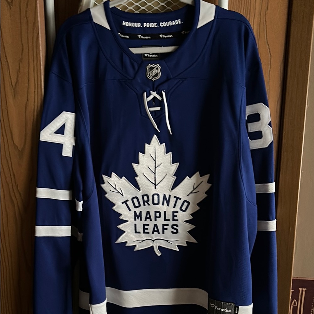 Fanatics Toronto Maple Leafs Navy and White Jersey